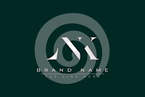 LNK abstract letter logo design