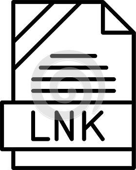 LNK Outline Vector Icon