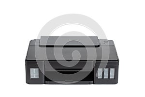 Lnkjet Printer On White Background With Copyspace