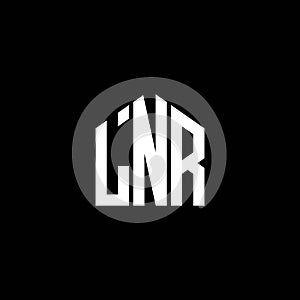 LNR letter logo design on BLACK background. LNR creative initials letter logo concept. LNR letter design.LNR letter logo design on