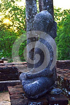Load Buddha Statue in Medirigiriya Vatadage, Polonnaruwa, Sri Lanka