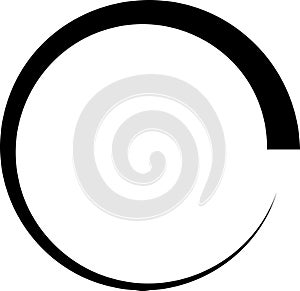 Load buffer circle icon. Loading circle. Buffer preloader symbol upload page. Download loader vector sign