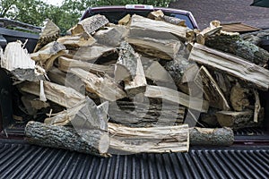 Load Of Freshly Split Firewood