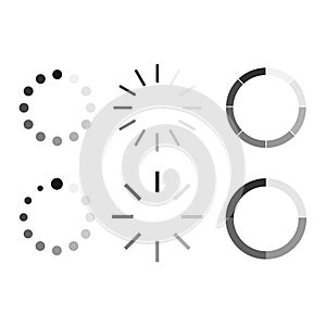Load icon vector. Set icon buffer and loading symbol