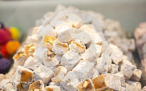 Traditional turkish delight  lokum candy