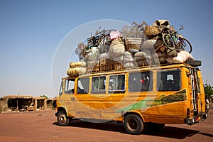 Loaded African min van