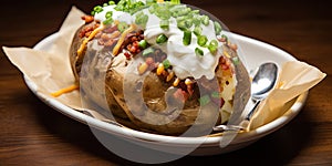 Loaded Baked Potato - Toppings Galore - Comfort Food
