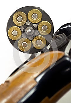 Loaded Bullets in Gun Chamber 38 Special Ready Aim Fire photo