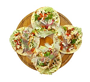 Loaded Chicken Tostadas