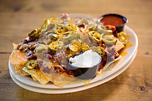 Loaded Nachos Pub Food