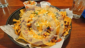 Loaded Supreme Cheesy Nachos Appetizer