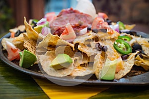 Loaded Vegetarian Nachos