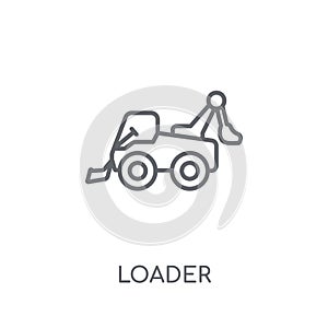 Loader linear icon. Modern outline Loader logo concept on white