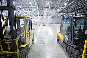 Loader in modern storehouse