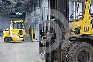 Loader in modern storehouse