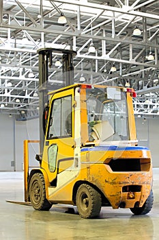 Loader in modern storehouse