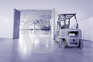Loader in modern storehouse