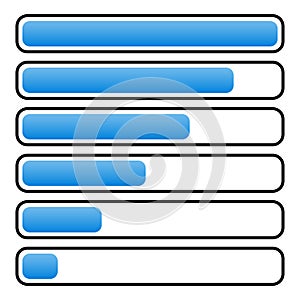 Loader, preloader, progress bar vector element