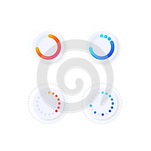 Loader progression UI elements kit