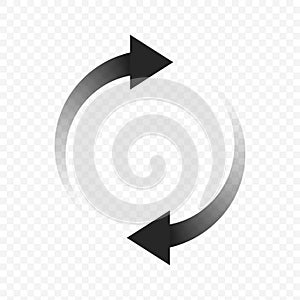 Loading arrows vector icon