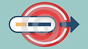 Loading bar with arrow, progress indicator, and process completion vector design Generative AI