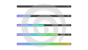 Loading bar color gradient