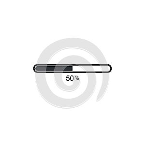 loading bar icon logo template