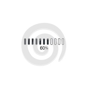 loading bar icon logo template