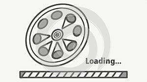 Loading bar illustration, progress and process, digital interface vector design Generative AI