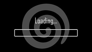 Loading bar, modern concept sign, progress screen, download idea animation design load alpha channel 4k