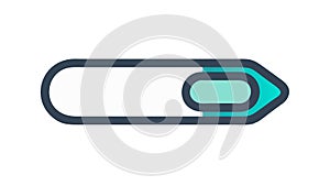 Loading bar or progress indicator icon, shows completion status, vector design Generative AI