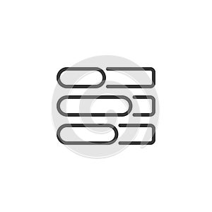 Loading Bar Progress line icon