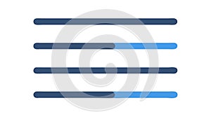 Loading Bar Progression, Status and Completion, vector design Generative AI