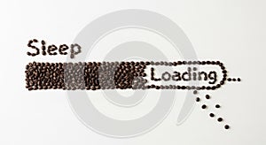 Loading Bar with Sleep Text Indicating Progress