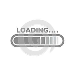 Loading bar vector icon