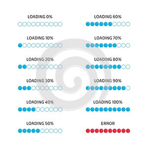 Vector loading bar.