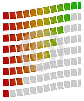 Loading bars, progress, strength indicators, generic meters. Spe