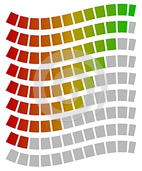 Loading bars, progress, strength indicators, generic meters. Spe