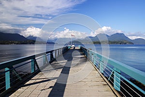 A loading bridge in Keats island
