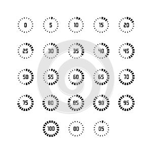 Loading, buffering, progress wheel icons photo