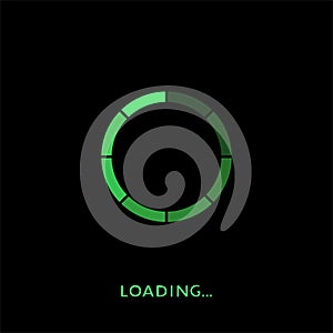 Loading circle symbol