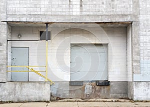 Loading dock of factory