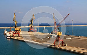 Loading Dock in Heraklion, Crete, Greece