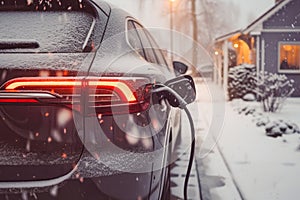 Loading energy of an electric car in winter