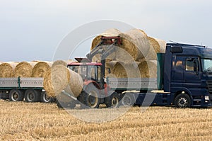 Loading hay