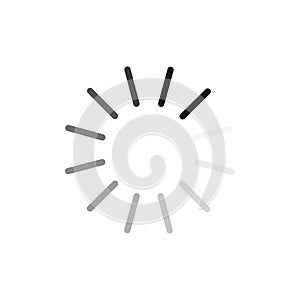 loading icon. Computer technology concept. Load internet data symbol. Vector illustration. Stock image.