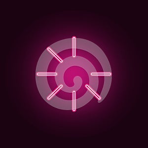Loading icon. Elements of Web in neon style icons. Simple icon for websites, web design, mobile app, info graphics