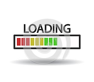 Loading icon flat design. vector