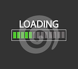 Loading icon flat design. vector