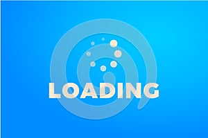 Loading icon. Progress bar icon isolated, minimal design. Vector illustrationern, illustration background